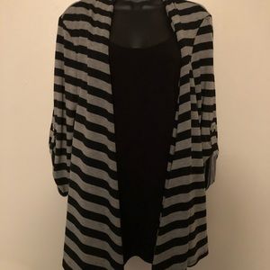 Striped Xl extra large tank with coverup